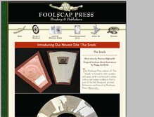 Tablet Screenshot of foolscappress.com